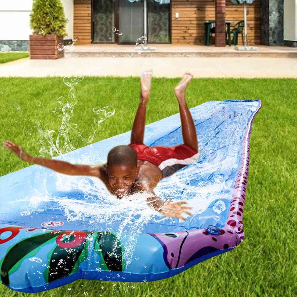 Summer- Double Surf Water Slide, Outdoor Garden, Racing Games Toy