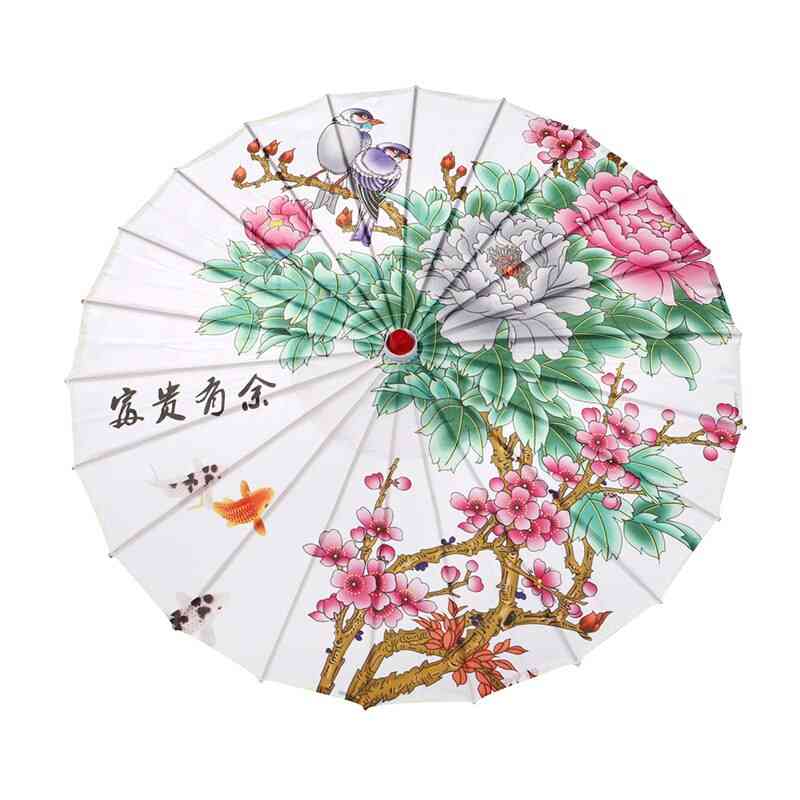Ombrelli di scena di danza del parasole di seta dell'annata cinese
