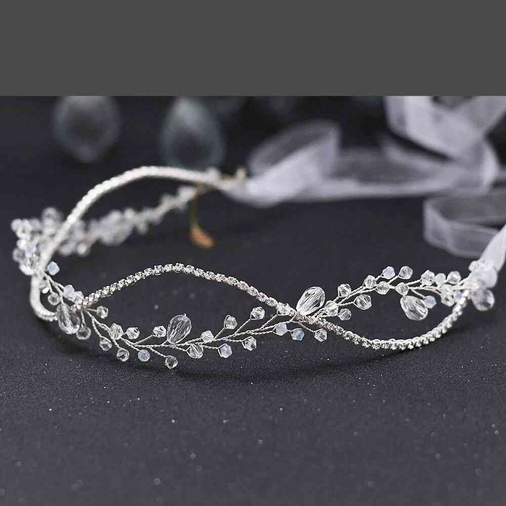 Wedding Crystal Silver Bride Headpieces