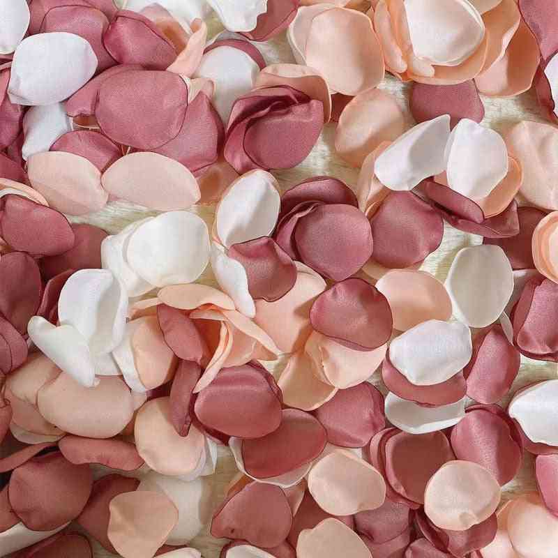Kunstige håndlavede rosenblade til bryllup
