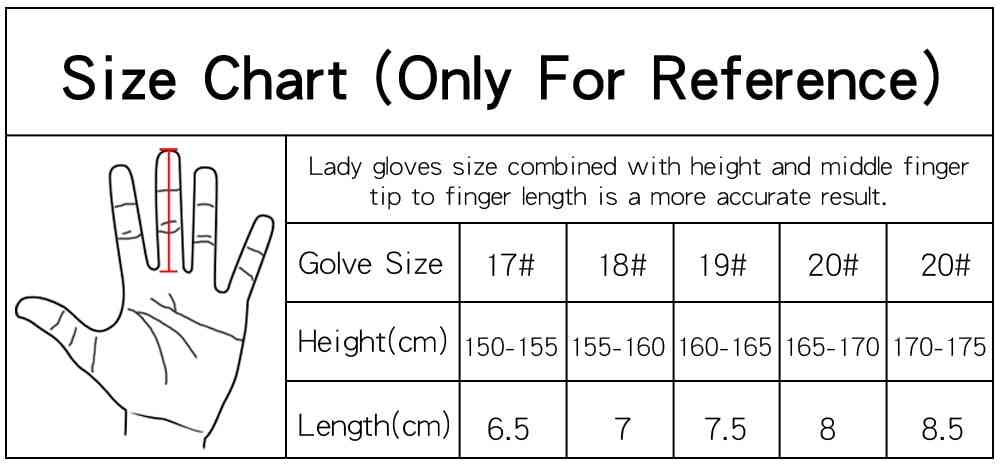Breathable Soft Fabric Women Left And Right Hand Golf Gloves