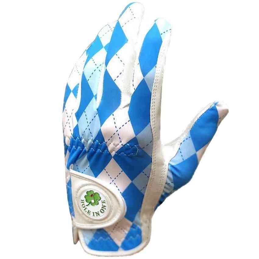 Leather Breathable Anti Slip Golf Gloves For Men