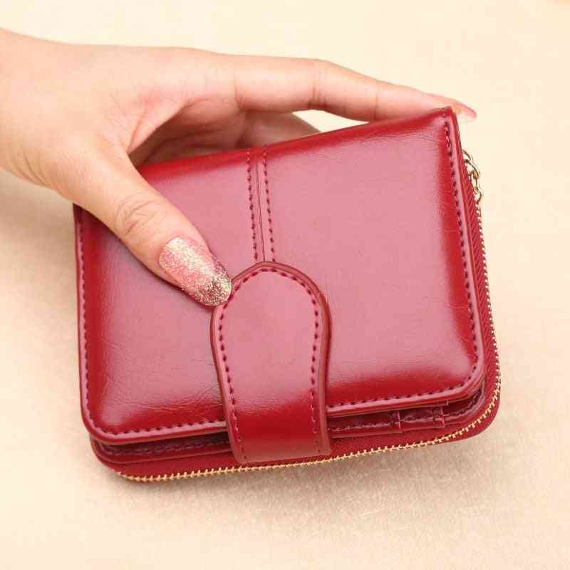 Women's Zipper & Button Purse Wallets