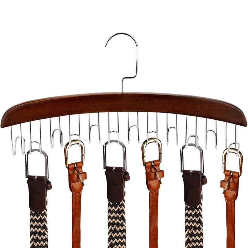 Wooden Hanger, Belts Rack Tie Scarf