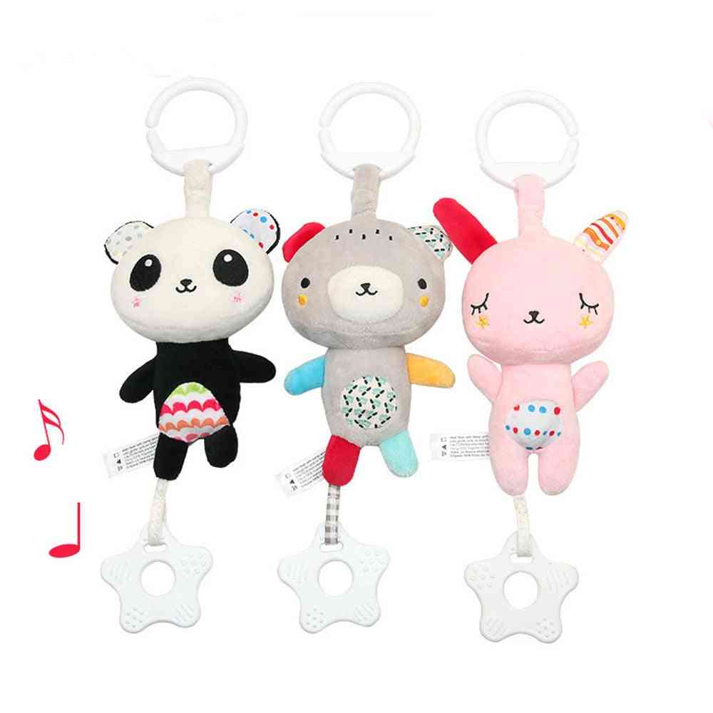Mini Puppet- Finger Hanging Bed, Sound Stroller Toy For Baby