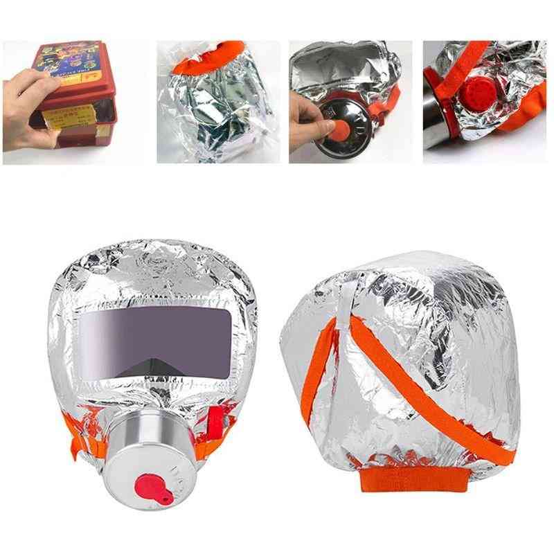 Brandväg, självräddning, andningsgasmask, skyddande ansiktsskydd