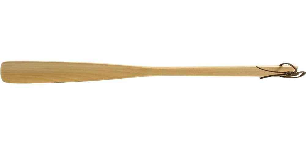 Dutch Wood- Long Handle, Shoehorn Lifter With Hanging Rope For Shoes