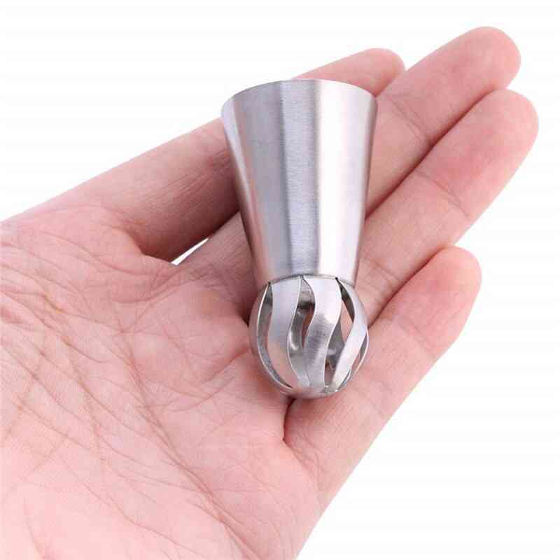 Cupcake Stainless Steel Sphere Ball Shape Icing Piping Nozzle