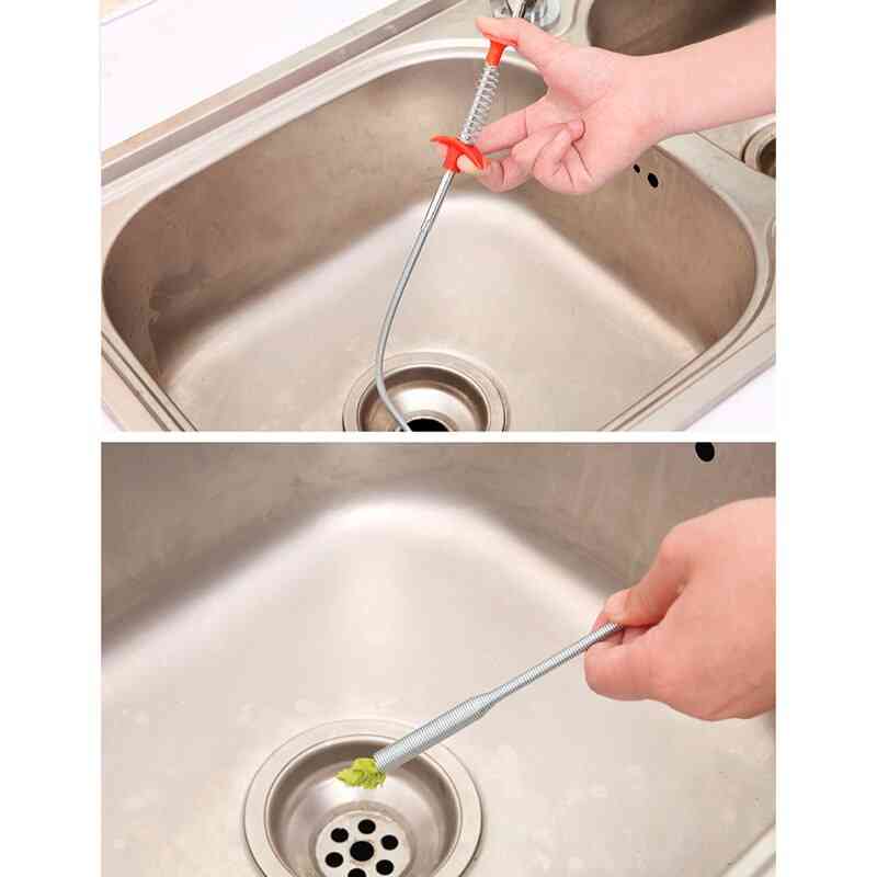 Snake Drain Cleaner Sticks, Clog Remover Cleaning Tools