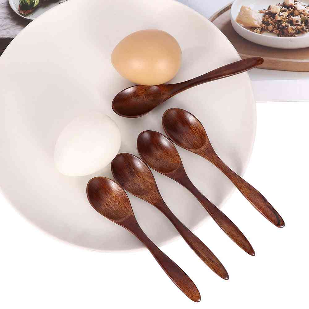 Natural Wood Bamboo Cooking Utensil Coffee Kitchen Tea Spoon