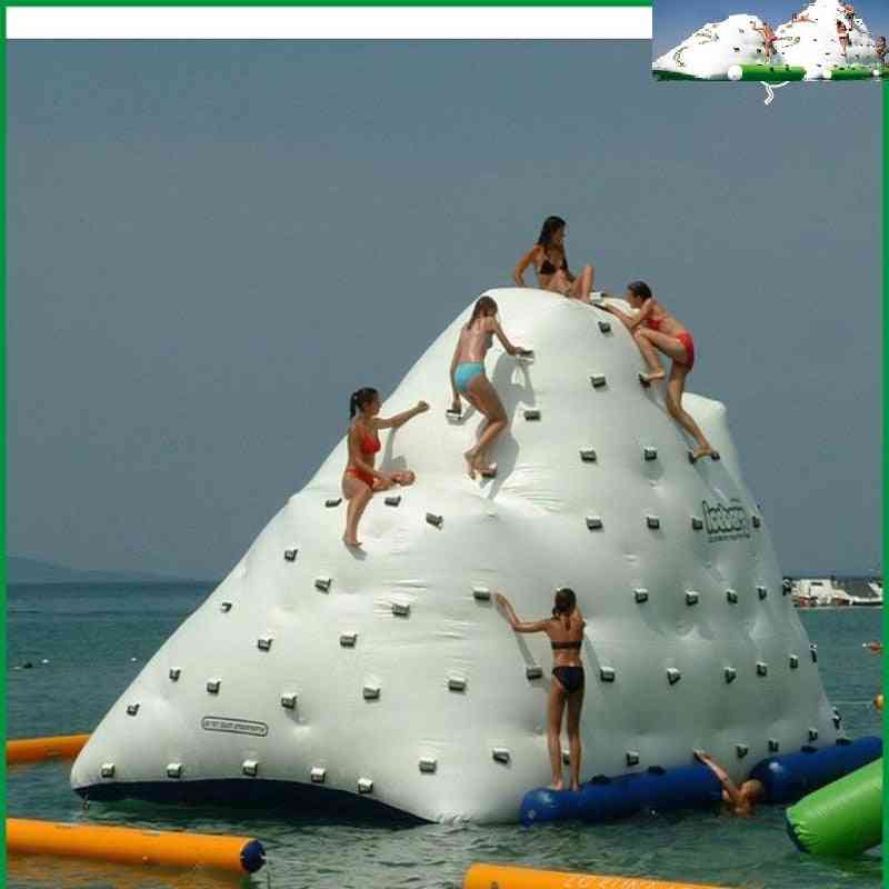 Water Iceberg Inflatable Toy Water Park Size 4*3*2.5 M Playing In Summer Water Rock Climbing