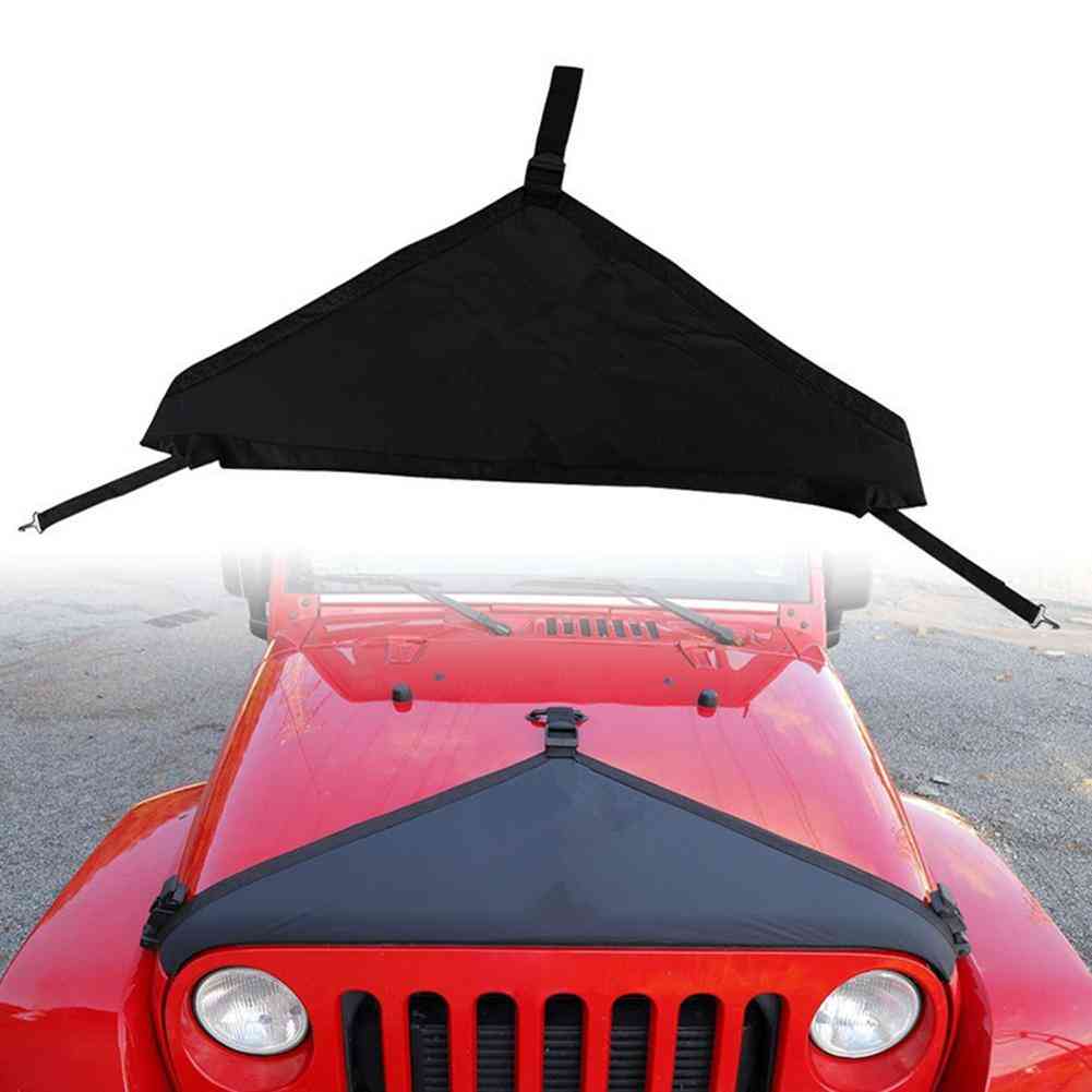 Canvas Engine Hood Cover Protector For Jeep Wrangler