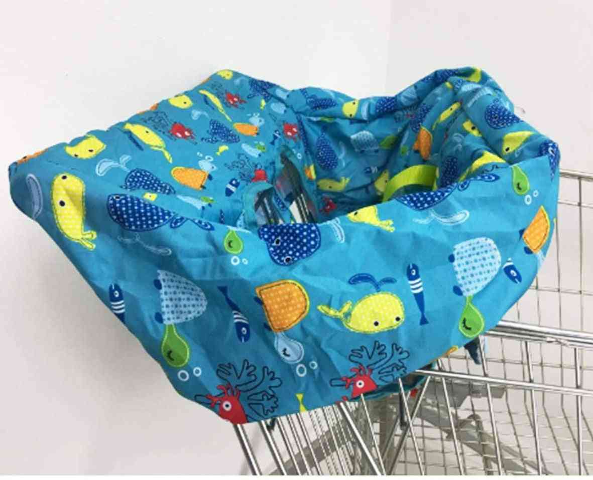 Coussin de couverture de panier d'achat portable pour bébé