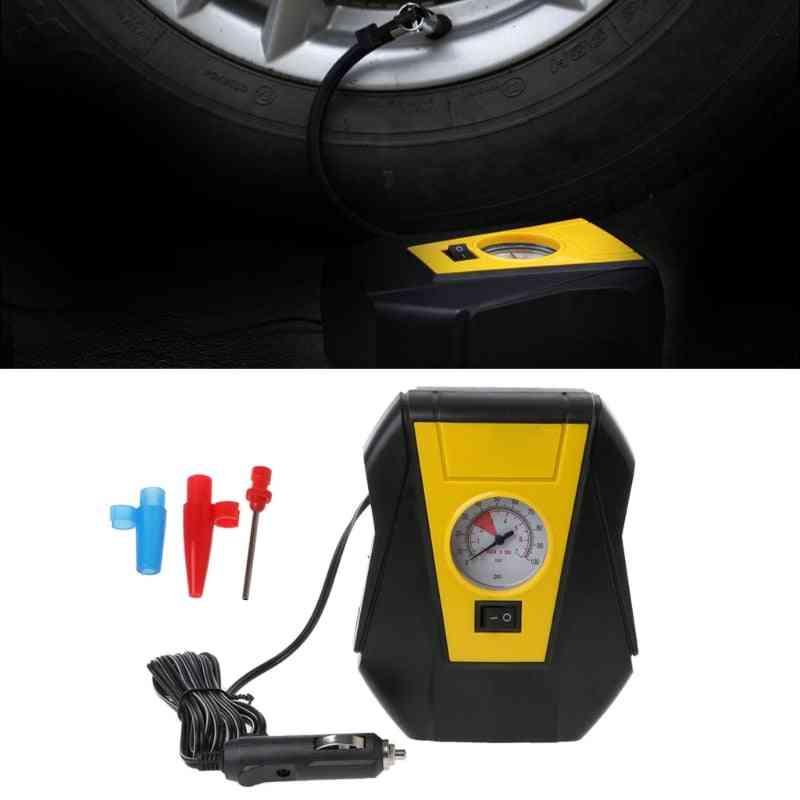 12v Electric Tire Inflator Auto Portable Air Compressor Pump