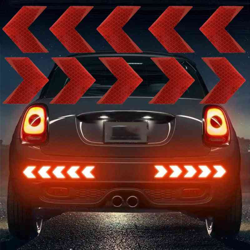 Reflective Arrow Sign Tape Warning Safety Sticker For Car Bumper