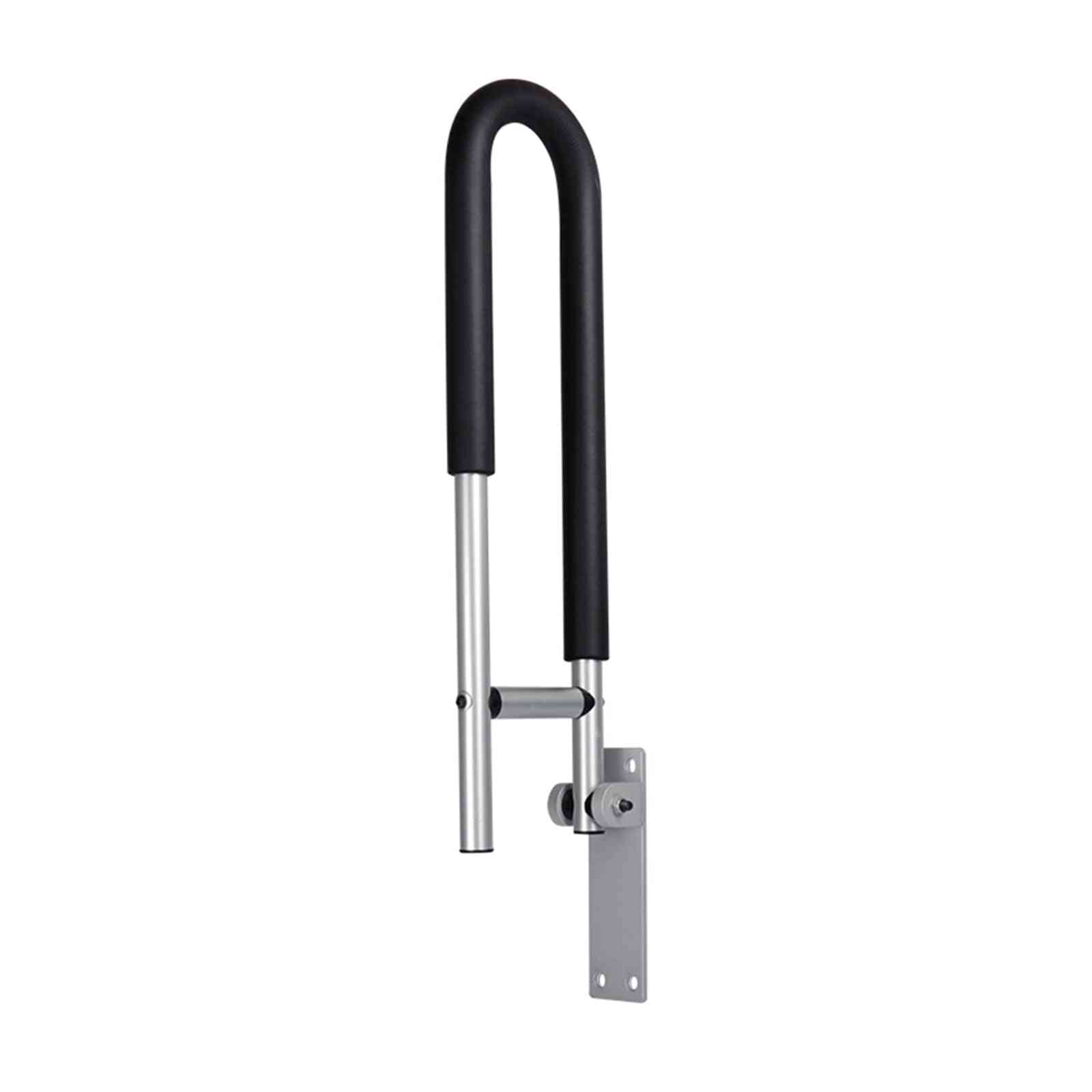 Bathroom Grab Bar Handle, Flip-up, Screw-in Toilet Safety Rail Hand Grip, Home Health Care Equipment For Elderly Disabled