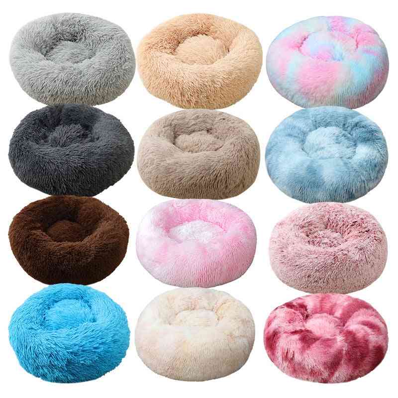 Winter Warm- Soft Donut Cuddler, Round House Dogs, Kennel Cat, Cushion Bed