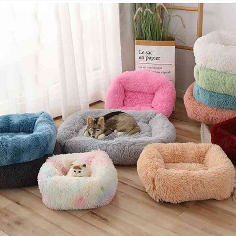 Square Super Soft Warm Plush Cat Mat Dog Beds