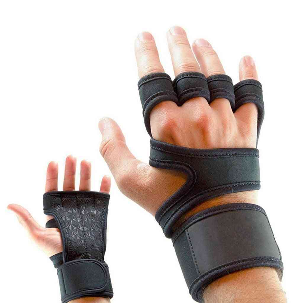 Gym fitness handskar med handledslinda