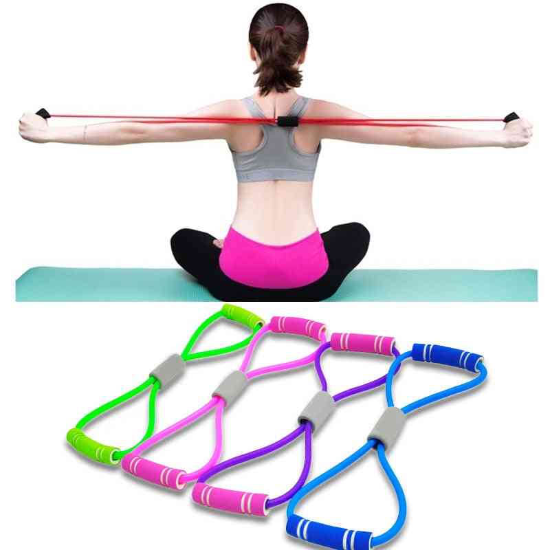 Yoga Gum Fitness Resistance, Chest Expander Rope, Workout Muscle Trainning, Rubber Elastic Bands