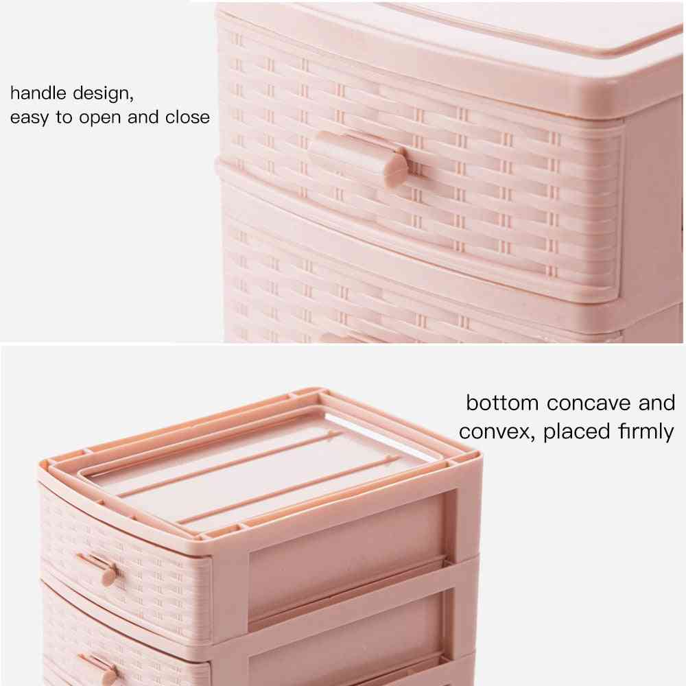 Mini Plastic Cosmetic Makeup Container Organizing Box