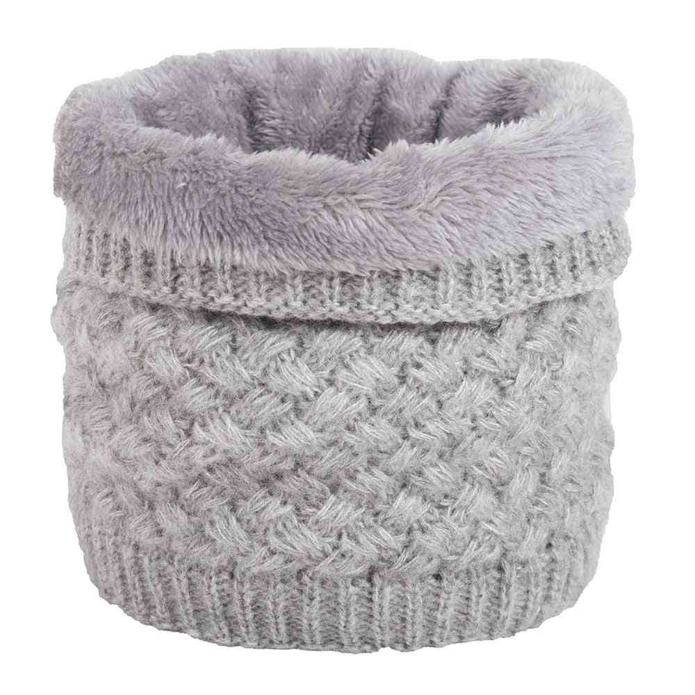 Winter Unisex Warm Knitted Ring Scarf