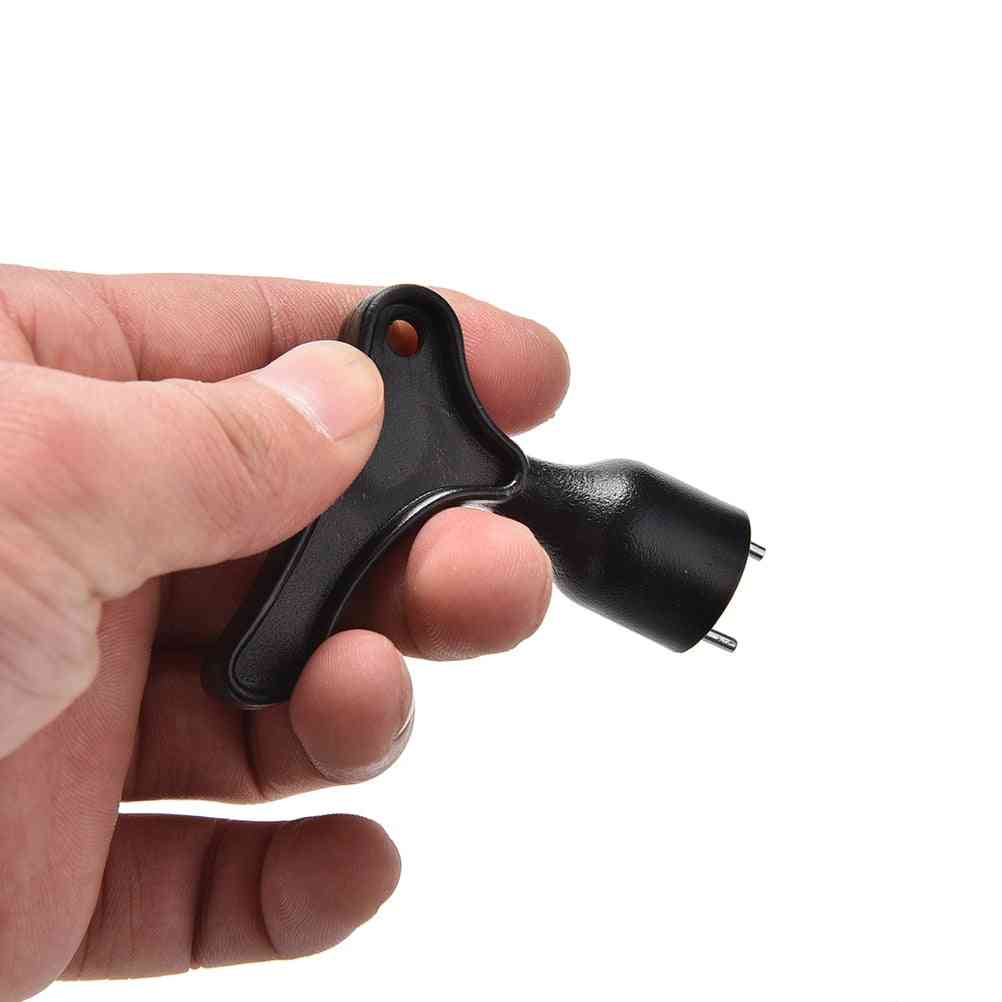 Practical Plastic Black Golf Shoe Cleats Wrench Spike Removal Accessories