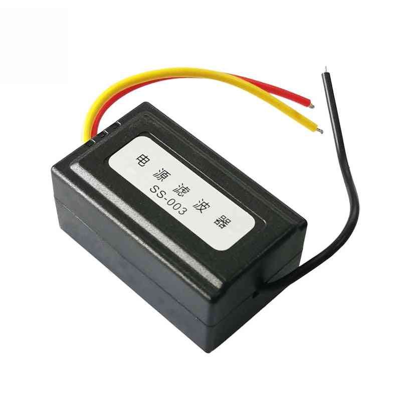 12v- Power Supply, Pre-wired Black Plastic, Audio Power Filter