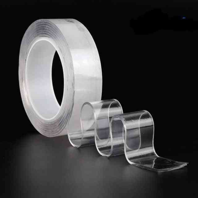 Transparent Double Sided Tape, Nano Self-adhesive, Glue Sticker