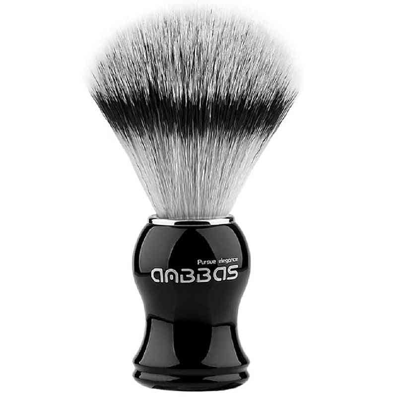 Synthetic Badger Shaving, Durable Resin Handle Travel Brush