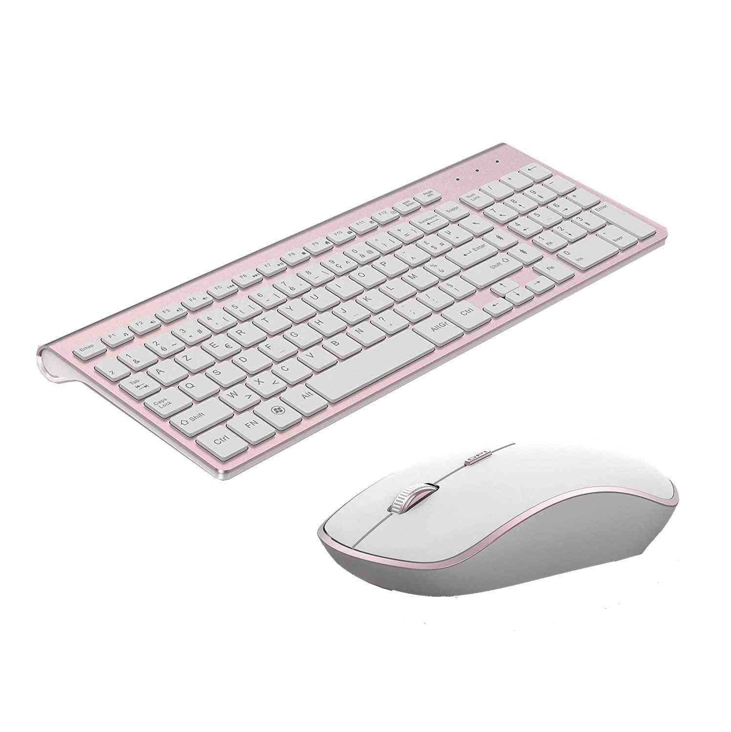 Wireless 2400dpi Mouse 2.4ghz Ultra-slim Keyboard Mouse Set