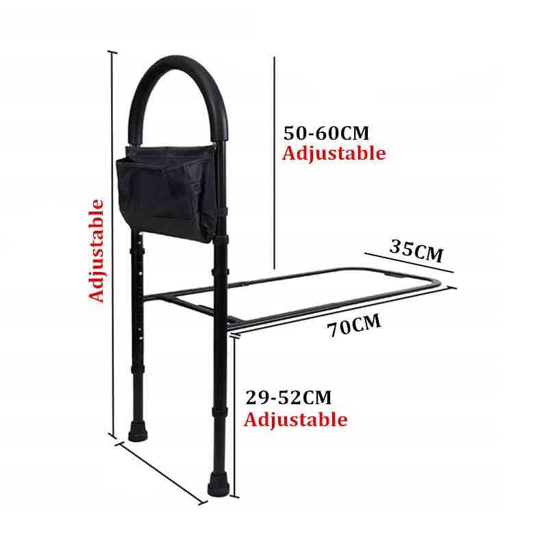 Height Adjustable Bed Rail With Storage Pocket
