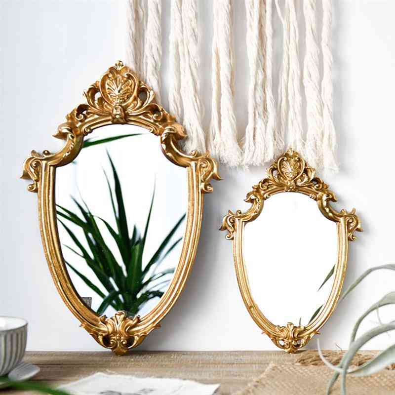 Vintage spegel utsökt sminkspegel badrum vägghängande spegel