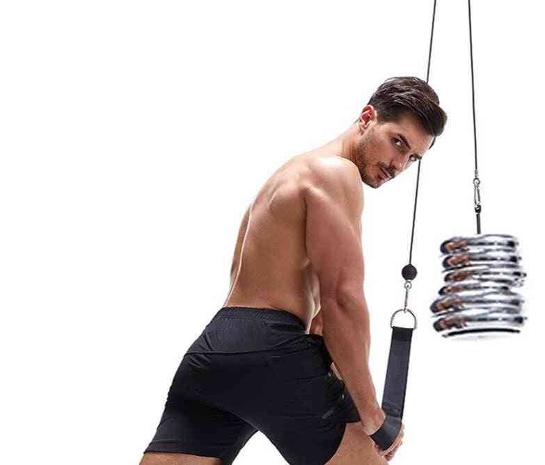 Câble de fitness pièces jointes bras biceps triceps blaster poignée gym équipement de fitness haltérophilie barre d'entraînement corde de traction