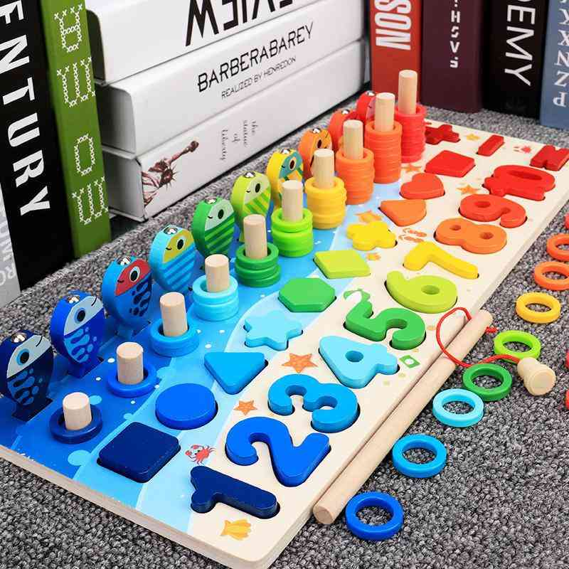 Montessori Geometric Cognition Counting Math Wooden