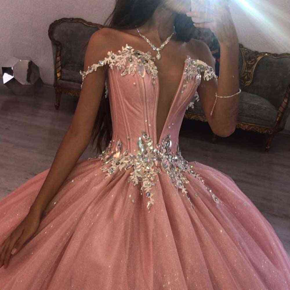 Quinceanera Dresses, Backless Puffy Skirt