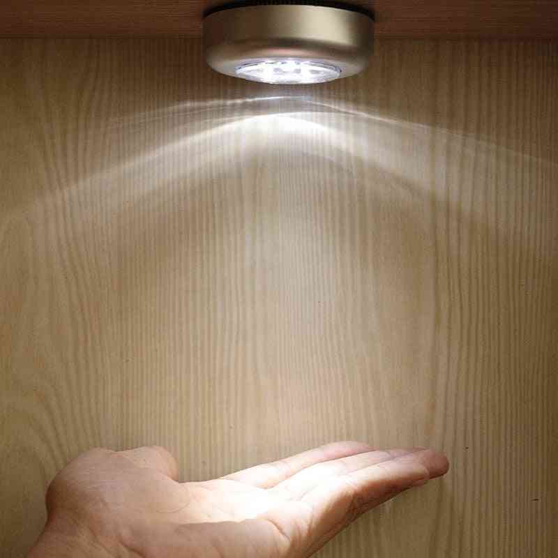 Mini Led Under Cabinet Lights Battery Powered Stick-on Wall Lamp