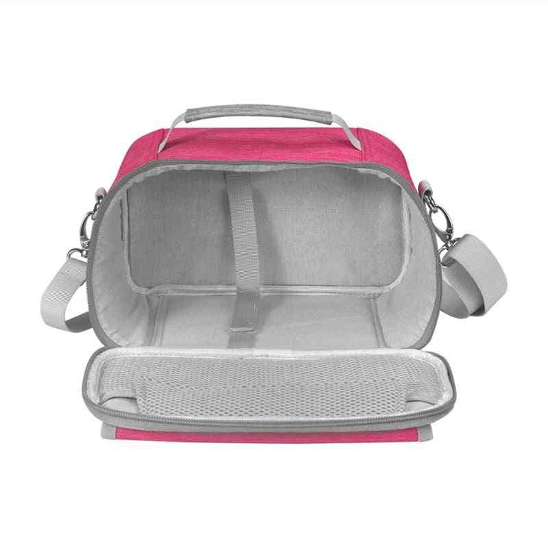 Portable Handbags Carry Case, Box Storage Shoulder Bag With Pocket