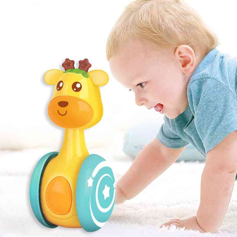 Baby Rattles Tumbler Doll Infant Learn Climb Bell