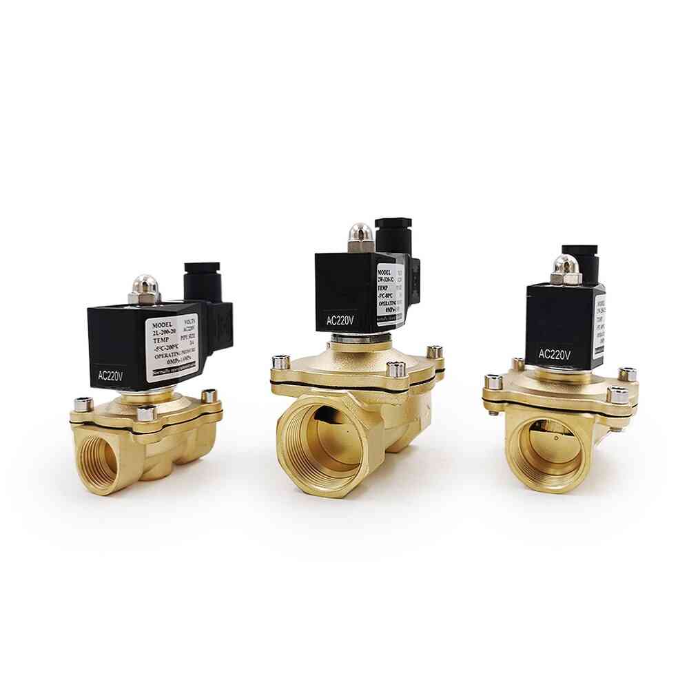 Close Brass Electric Solenoid Valve For Water, Oil, Air