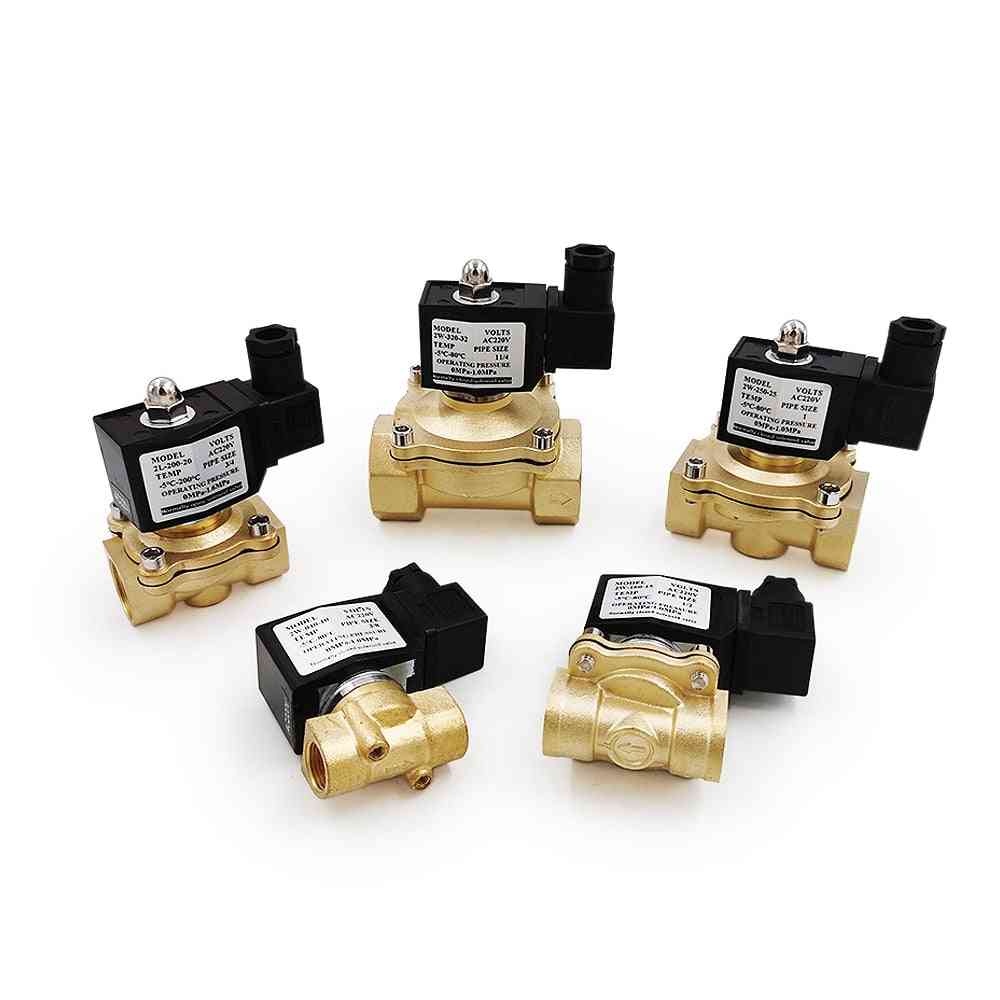 Close Brass Electric Solenoid Valve For Water, Oil, Air