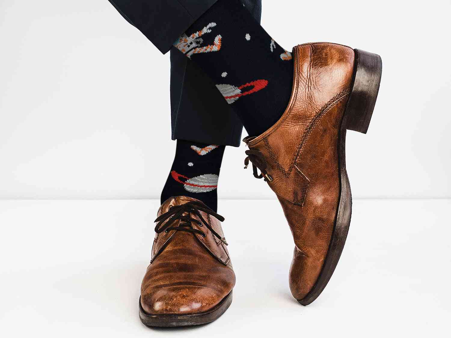 Space / Astronaut – Off The Wall Casual Dress Socks