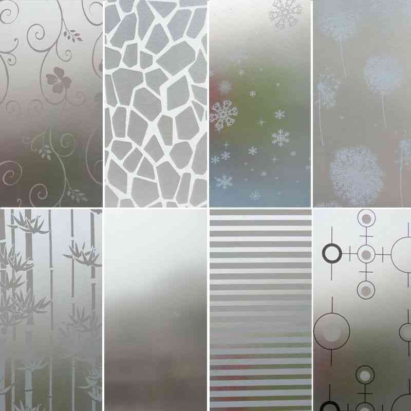 Frost-proof Glass Glue-less, Privacy Decal, Film Sticker For Bedroom Bathroom