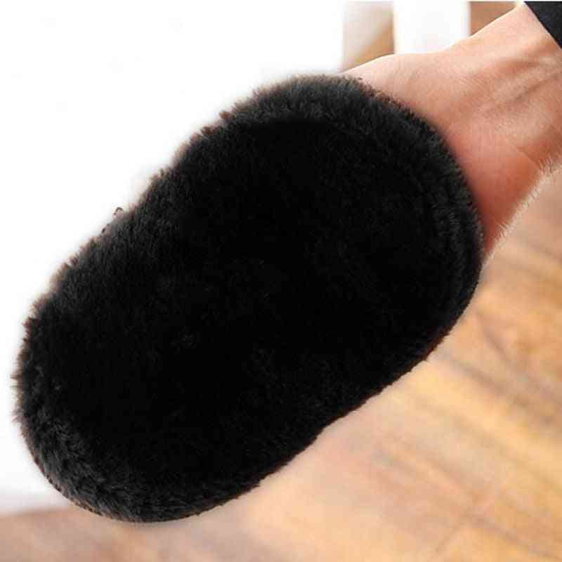 Soft Wool- Plush Gloves Shoe Care, Cleaner Brush