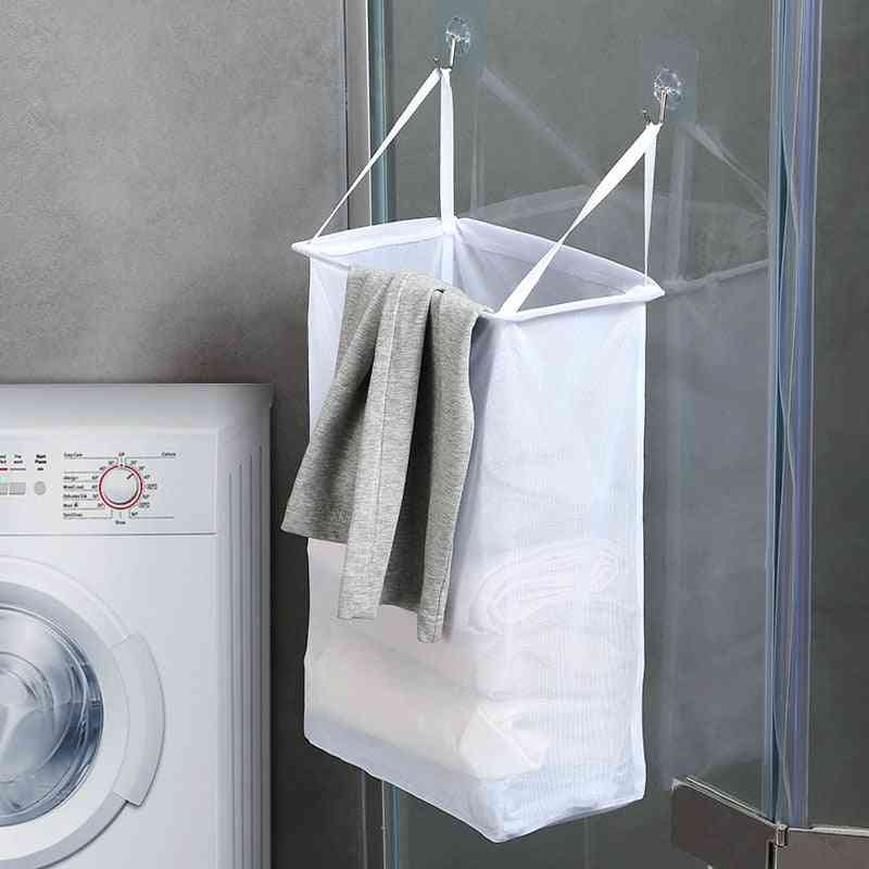 Household Wall-mounted Laundry Basket, Dirty Clothes Storage Organizer