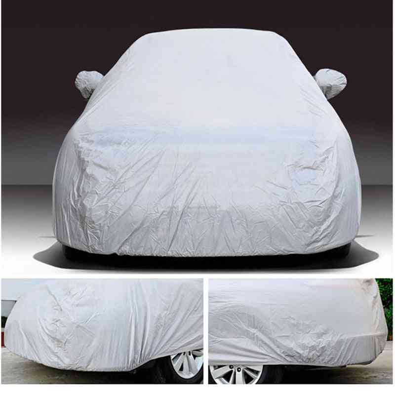 Waterproof Full Cars Cover Auto Sunshade, Snow Dust Uv Resistant Protector