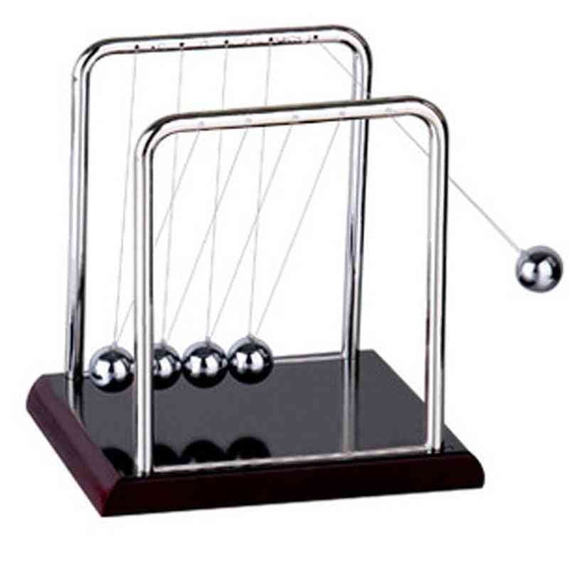 Newtons Cradle Steel Balance Ball, Physics Science Pendulum, Educational Desktop Toy