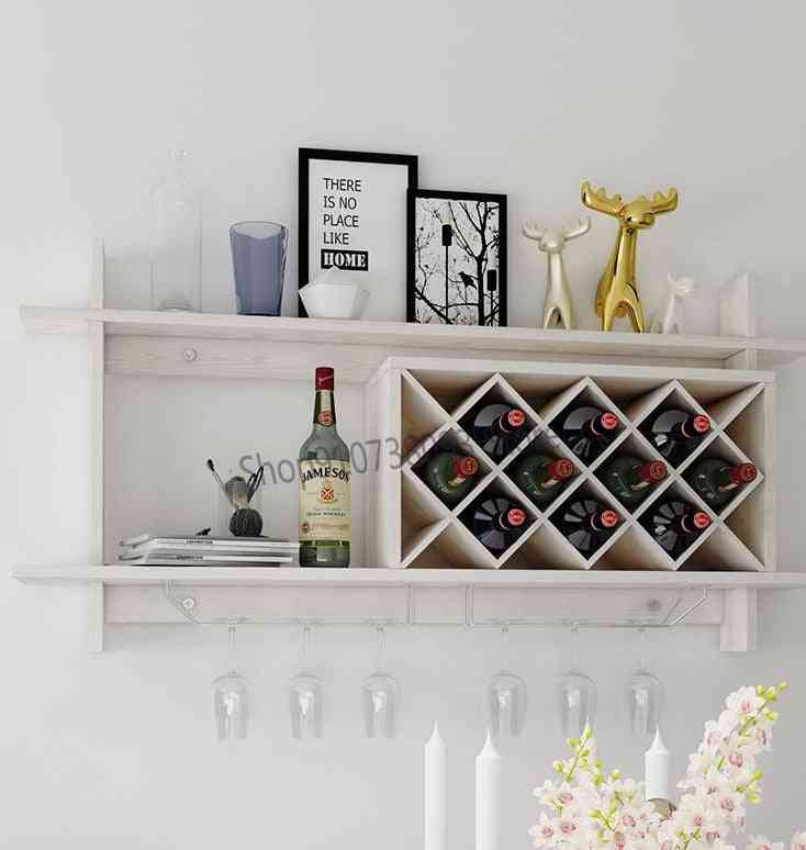 Wine Lattice Modern Simple Hanging Restaurant Wine Cabinet