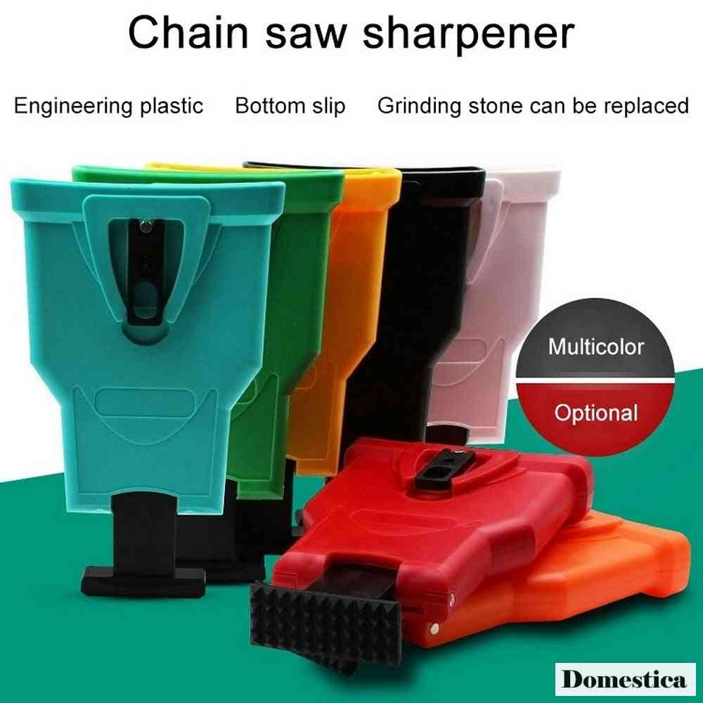 Teeth Sharpener, Bar-mount Fast Grinding, Chainsaw Woodworking Tools