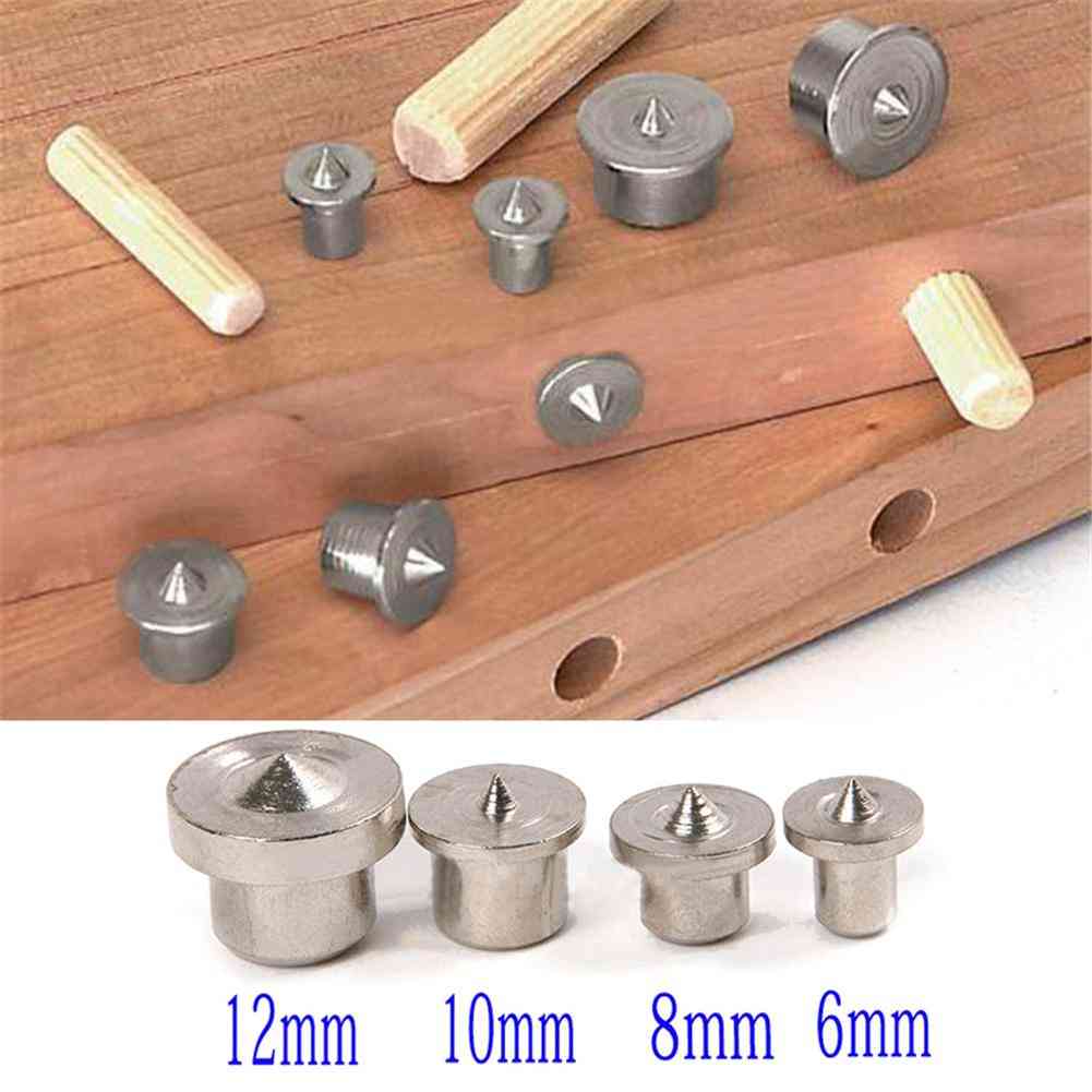Solid Dowel Pins, Center Point Set, Woodworking Dowel Tenon  Set, Tool Power Accessories